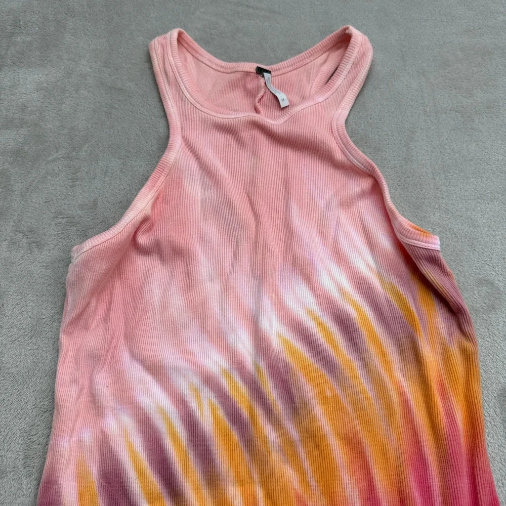 YFB Iggy Rib Maxi Dress Women's M Tie Dye Racerback Hippie Boho Festival Pride